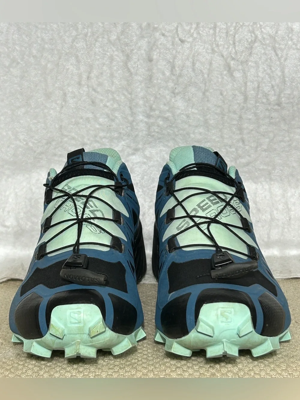 Salomon Womens Blue Speedcross 5 GTX Gortex Trail Running Sneakers Shoes SZ 7.5